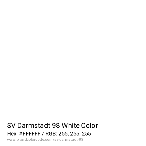 SV Darmstadt 98's White color solid image preview