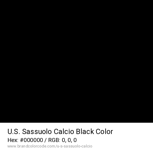 U.S. Sassuolo Calcio's Black color solid image preview