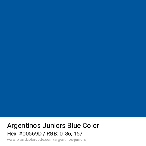 Argentinos Juniors's Blue color solid image preview