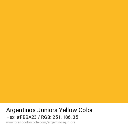 Argentinos Juniors's Yellow color solid image preview