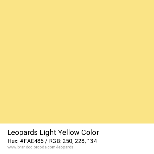 Leopards's Light Yellow color solid image preview