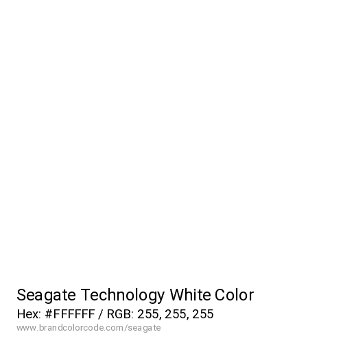 Seagate Technology's White color solid image preview