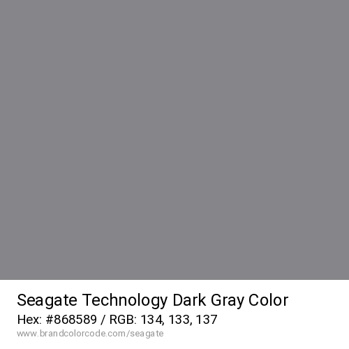 Seagate Technology's Dark Gray color solid image preview
