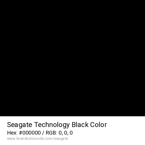 Seagate Technology's Black color solid image preview