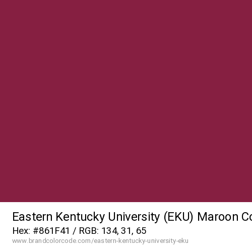 Eastern Kentucky University (EKU)'s Maroon color solid image preview