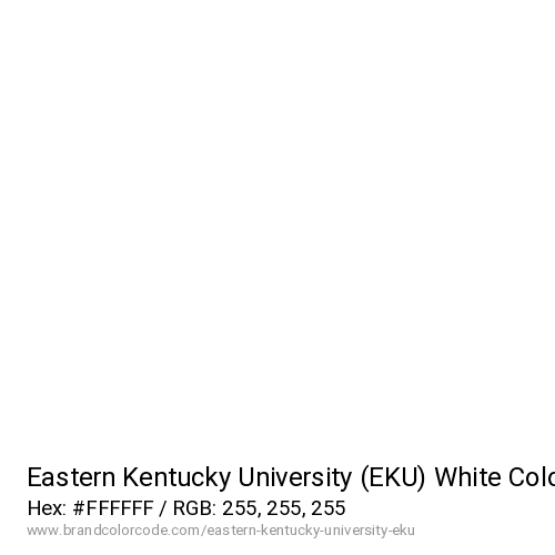 Eastern Kentucky University (EKU)'s White color solid image preview