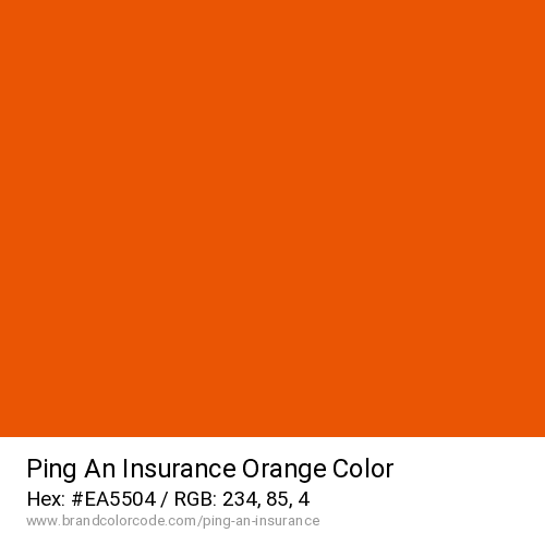 Ping An Insurance's Orange color solid image preview