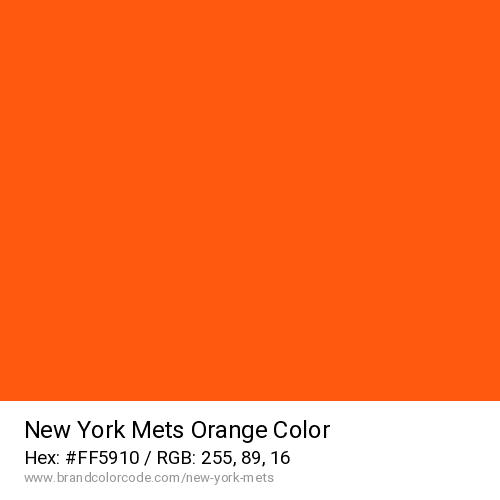 New York Mets's Orange color solid image preview