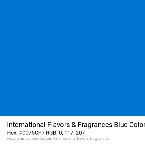 International Flavors & Fragrances's Blue color solid image preview