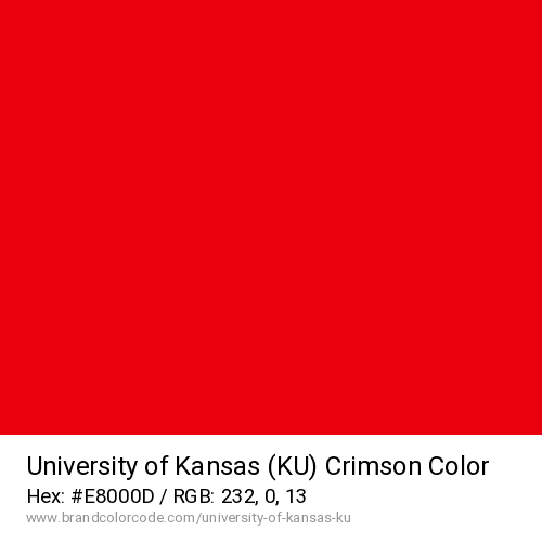 University of Kansas (KU)'s Crimson color solid image preview