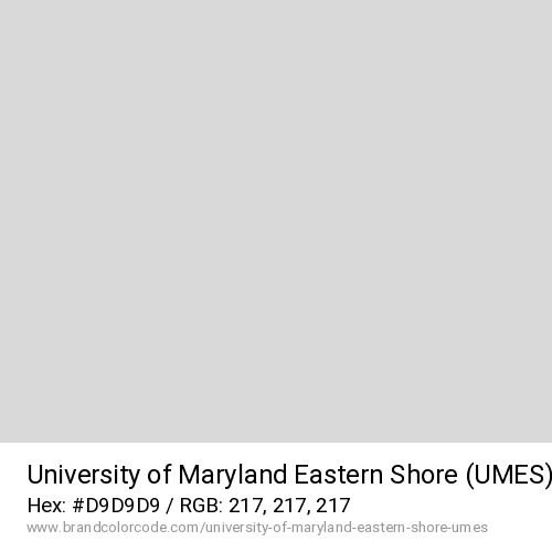 University of Maryland Eastern Shore (UMES)'s Light Grey color solid image preview