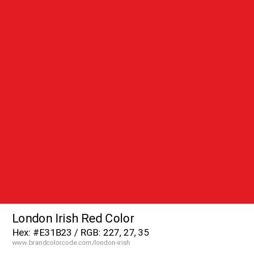 London Irish's Red color solid image preview
