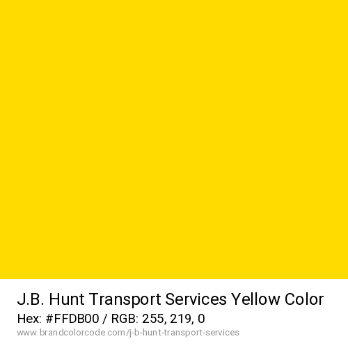 J.B. Hunt Transport Services's Yellow color solid image preview