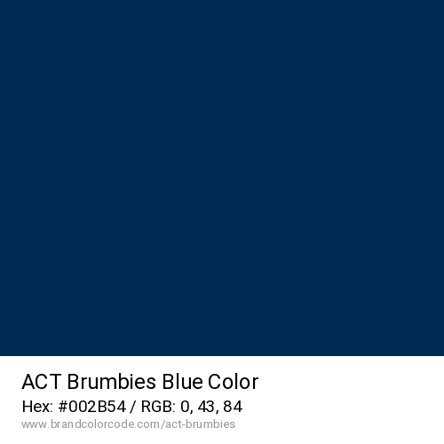 ACT Brumbies's Blue color solid image preview
