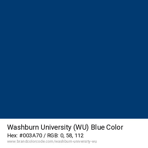 Washburn University (WU)'s Blue color solid image preview