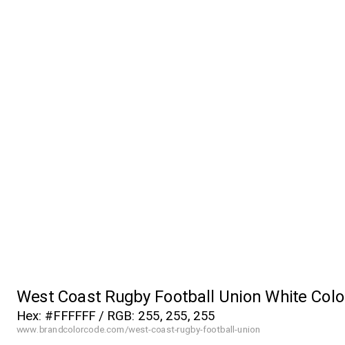 West Coast Rugby Football Union's White color solid image preview