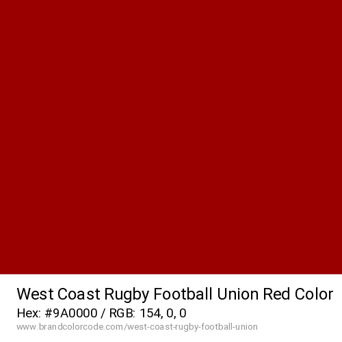 West Coast Rugby Football Union's Red color solid image preview