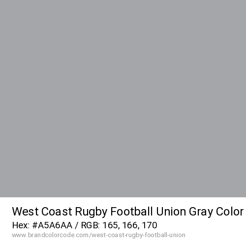 West Coast Rugby Football Union's Gray color solid image preview