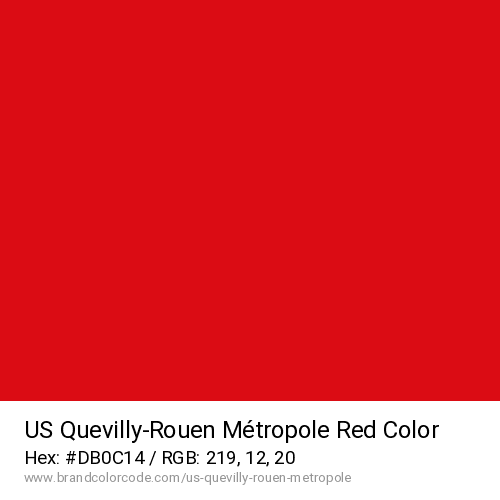 US Quevilly-Rouen Métropole's Red color solid image preview