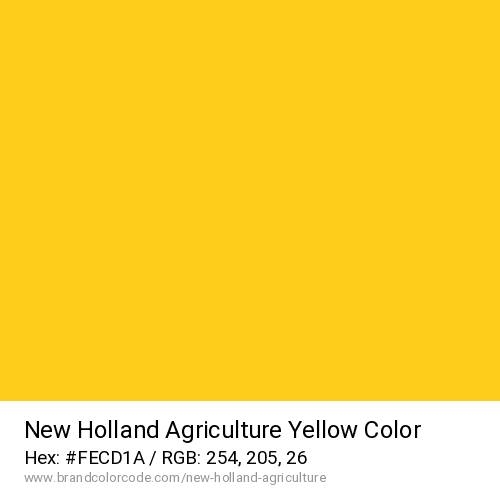 New Holland Agriculture's Yellow color solid image preview