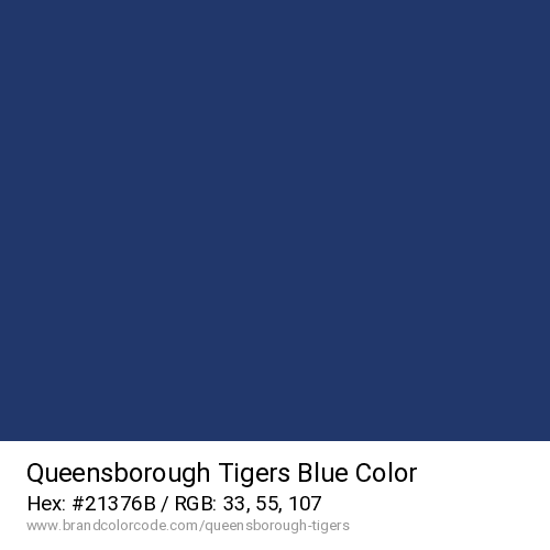Queensborough Tigers's Blue color solid image preview