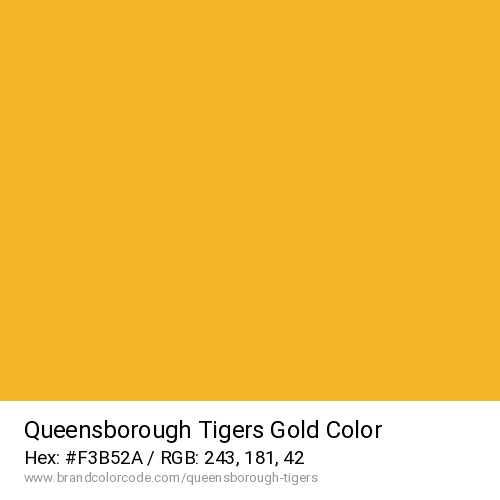 Queensborough Tigers's Gold color solid image preview