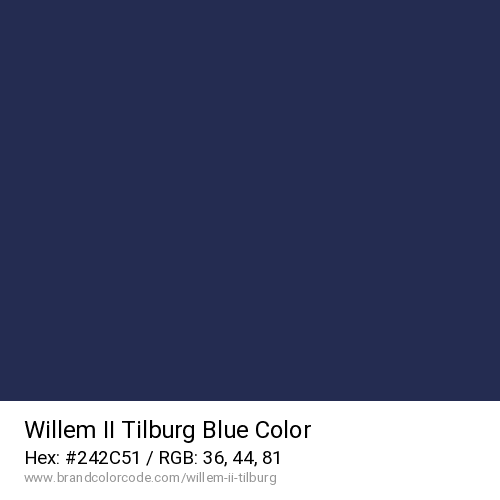 Willem II Tilburg's Blue color solid image preview