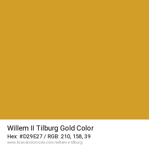 Willem II Tilburg's Gold color solid image preview