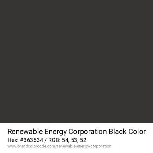 Renewable Energy Corporation's Black color solid image preview