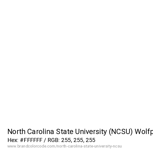 North Carolina State University (NCSU)'s Wolfpack White color solid image preview