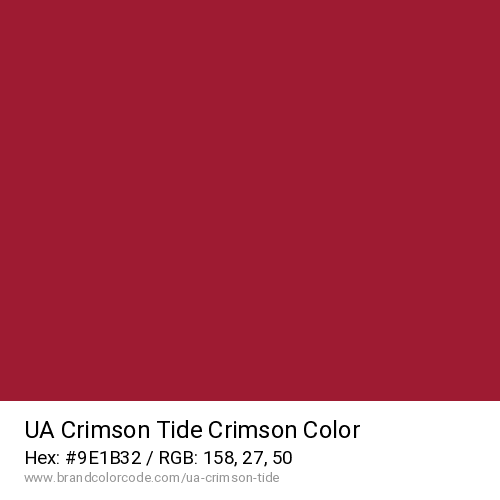 UA Crimson Tide's Crimson color solid image preview