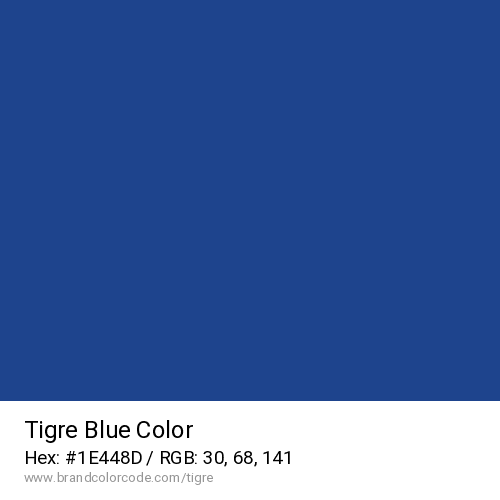 Tigre's Blue color solid image preview