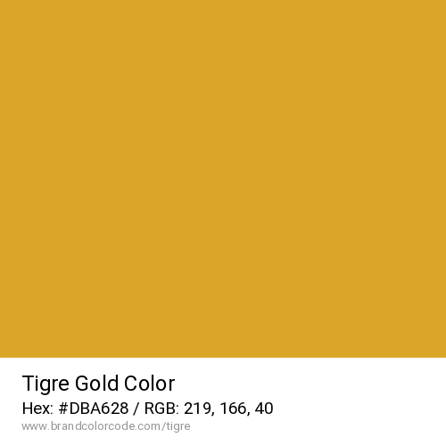 Tigre's Gold color solid image preview