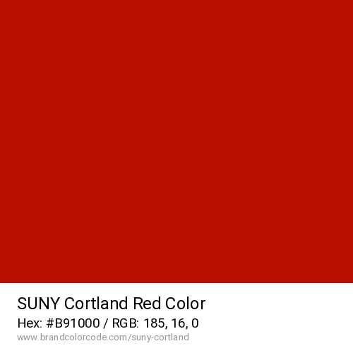 SUNY Cortland's Red color solid image preview