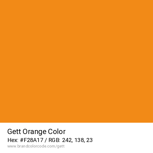 Gett's Orange color solid image preview