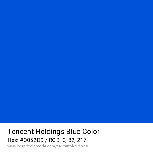 Tencent Holdings's Blue color solid image preview