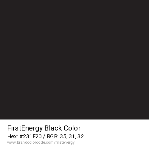FirstEnergy's Black color solid image preview
