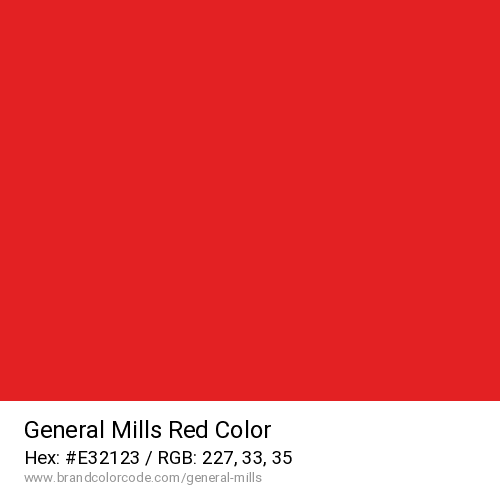 General Mills's Red color solid image preview