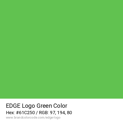 EDGE Logo's Green color solid image preview
