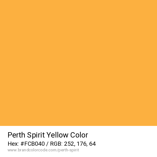 Perth Spirit's Yellow color solid image preview
