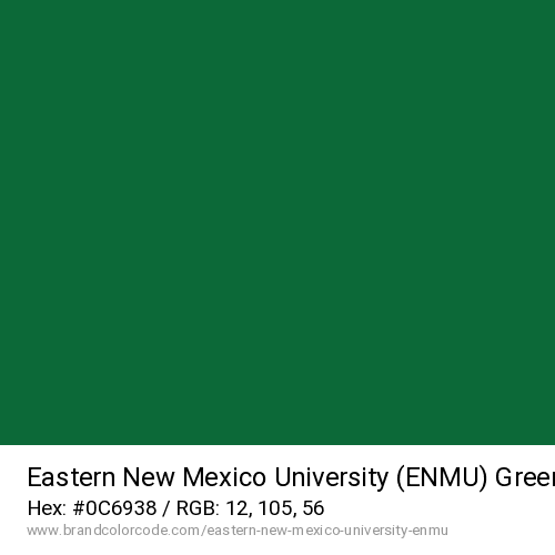 Eastern New Mexico University (ENMU)'s Green color solid image preview