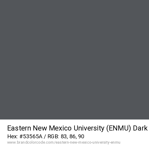 Eastern New Mexico University (ENMU)'s Dark Gray color solid image preview