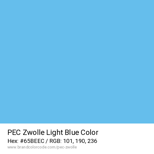 PEC Zwolle's Light Blue color solid image preview