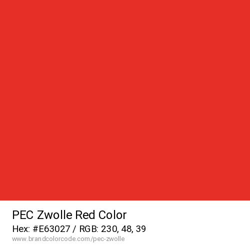 PEC Zwolle's Red color solid image preview