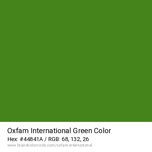Oxfam International's Green color solid image preview
