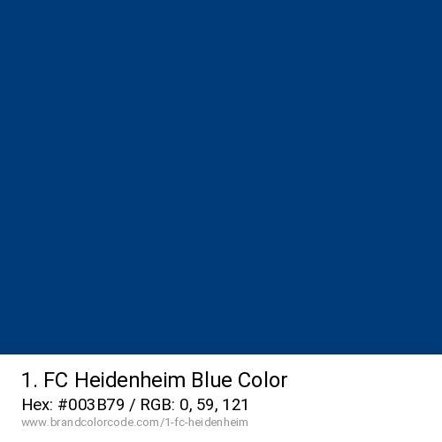 1. FC Heidenheim's Blue color solid image preview