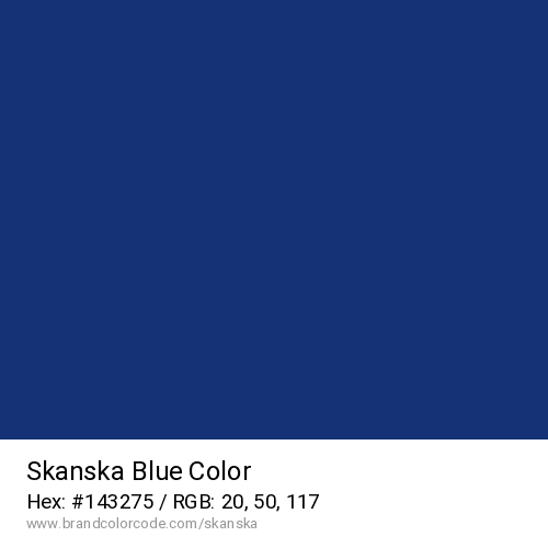 Skanska's Blue color solid image preview