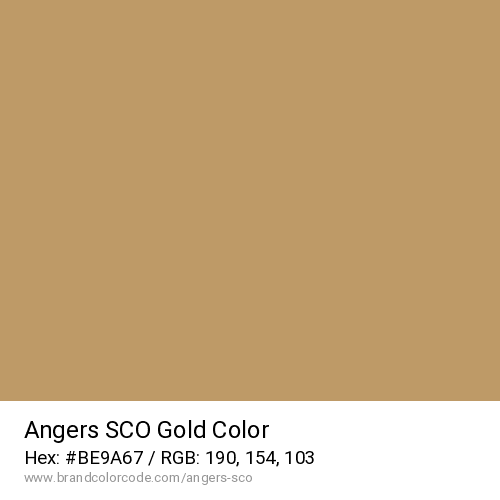 Angers SCO's Gold color solid image preview