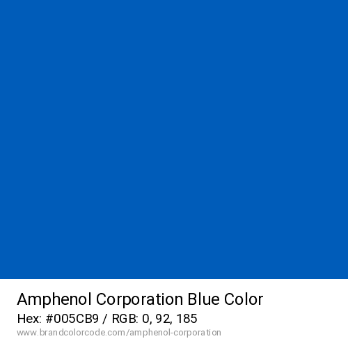 Amphenol Corporation's Blue color solid image preview
