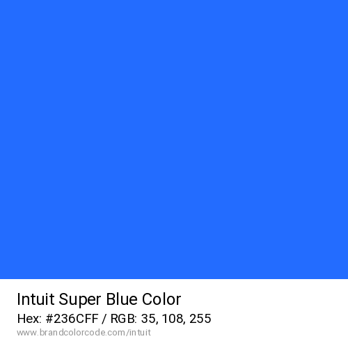 Intuit's Super Blue color solid image preview